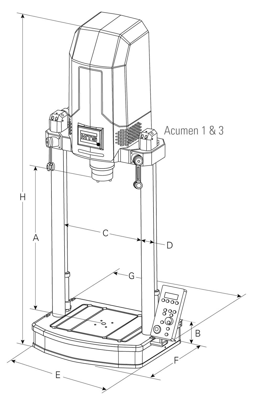 mts acumen dimensions