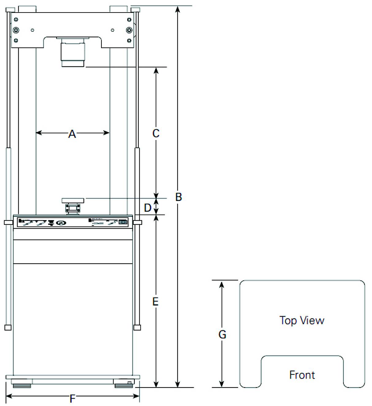319 load frame dimensions