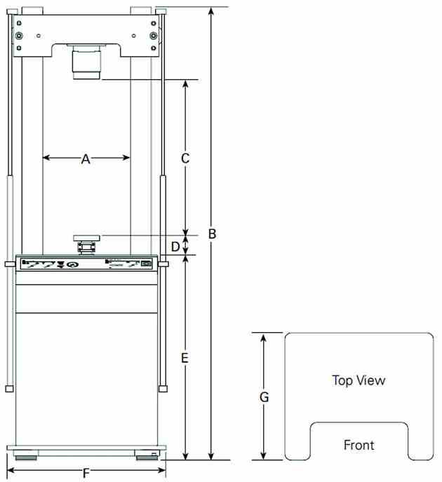 319 load frame dimensions